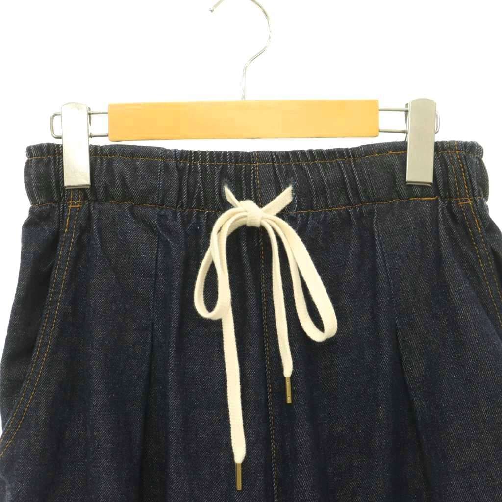 サムシング something atelier SOMETHING DRAWSTRING BALLOON WIDE デニムパンツ ジーンズ ワイド S インディゴ /CX ■OS サムシング something atelier SOMETHING DRAWSTRING BALLOON WIDE デニムパンツ ジーンズ ワイド S インディゴ /CX ■OS