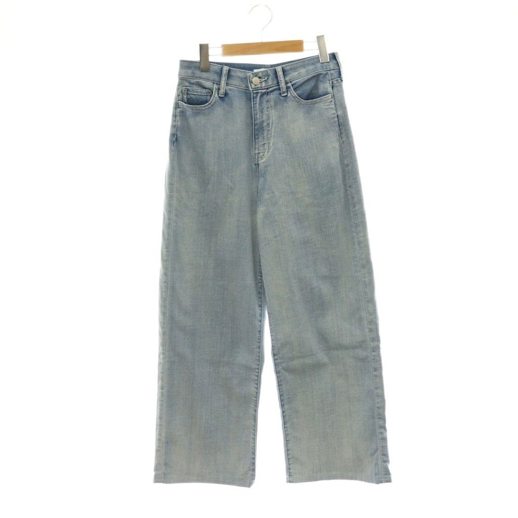 自由区 オンワード樫山 25AW BLUE デニムワイドパンツ ジーンズ 38 ブルー /CX ■OS