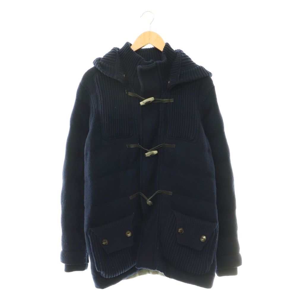 バーク Bark ダッフルコート ニット ロング XS ネイビー /DO □OS □MA