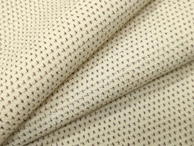 平和屋着物●本塩沢　十字絣　正絹　逸品　CABG4411gh