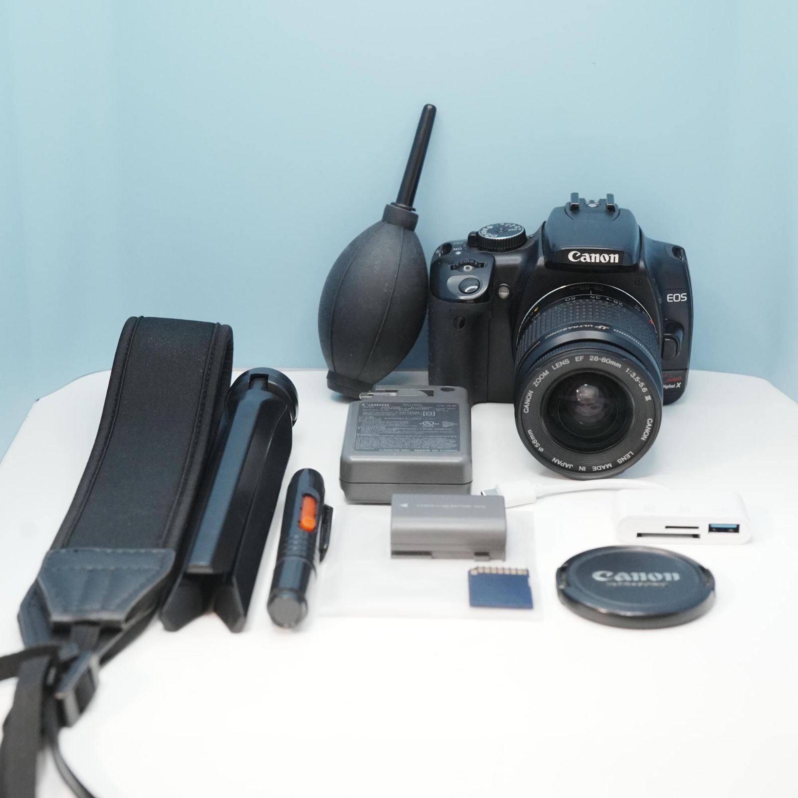 Canon EOS kiss Digital X 一眼レフ スマホ転送OK フルセット a6834