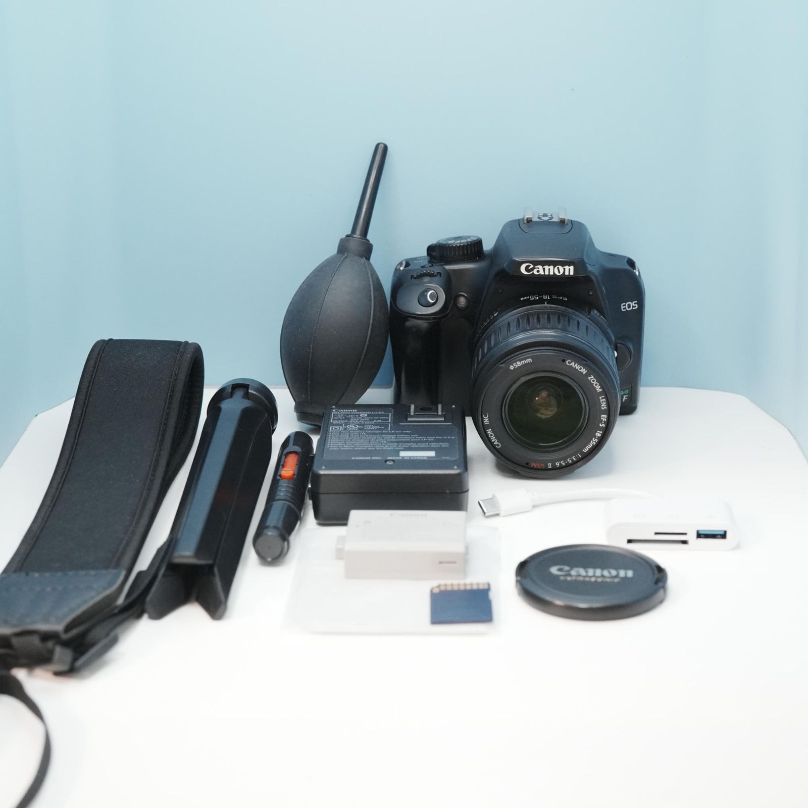 Canon EOS kiss F 一眼レフ スマホ転送OK フルセット 美品 a6829
