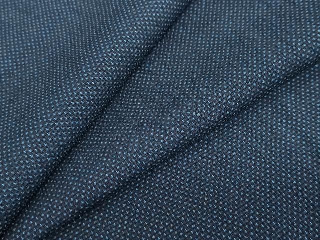 平和屋着物●本塩沢　蚊絣　正絹　逸品　DABF1526ud