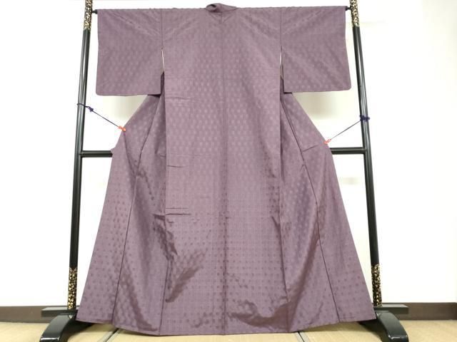平和屋着物●花織　紬　正絹　逸品　DABF1527ud