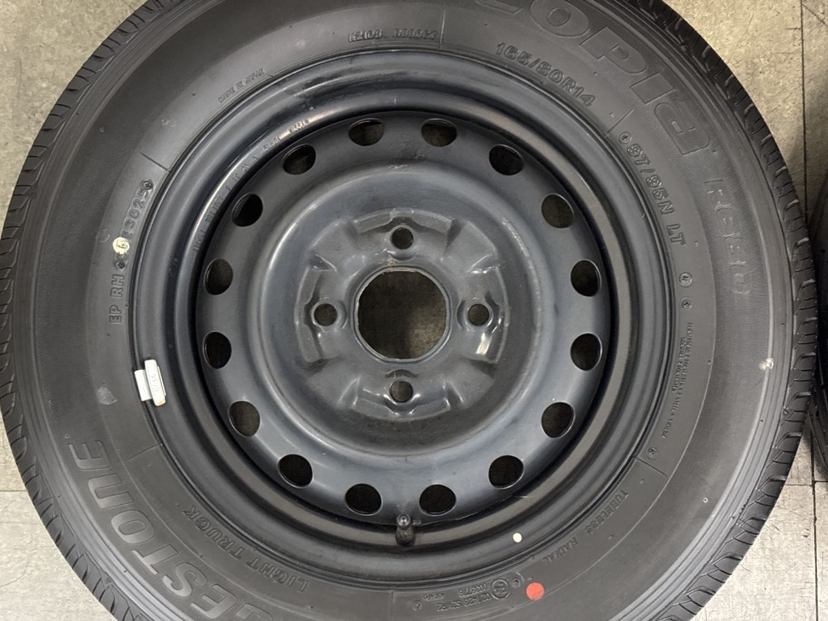 【2025年製 新車外し品】ニッサン NV200 バネット 2WD 純正 14in 5J +45 PCD114.3 ブリヂストン エコピア R680 165/80R14 LT 即納可能 【2025年製 新車外し品】ニッサン NV200 バネット 2WD 純正 14in 5J +45 PCD114.3 ブリヂストン エコピア R680 165/80R14 LT 即納可能