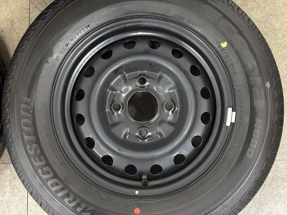 【2025年製 新車外し品】ニッサン NV200 バネット 2WD 純正 14in 5J +45 PCD114.3 ブリヂストン エコピア R680 165/80R14 LT 即納可能 【2025年製 新車外し品】ニッサン NV200 バネット 2WD 純正 14in 5J +45 PCD114.3 ブリヂストン エコピア R680 165/80R14 LT 即納可能