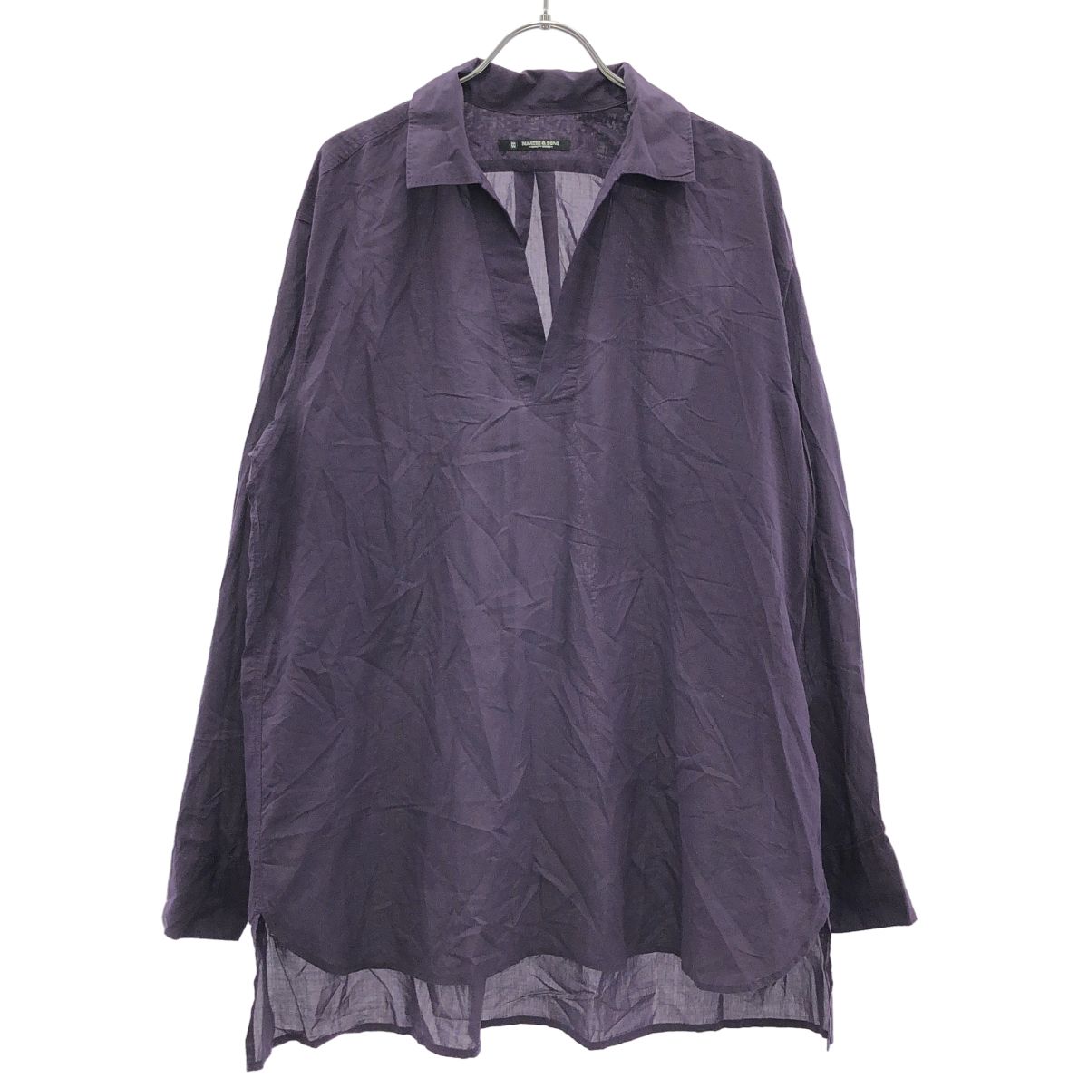 MAATEE＆SONS マーティーアンドサンズ 24SS PULL OVER SHIRTS プルオーバーシャツ MT4103-0613C パープル 2