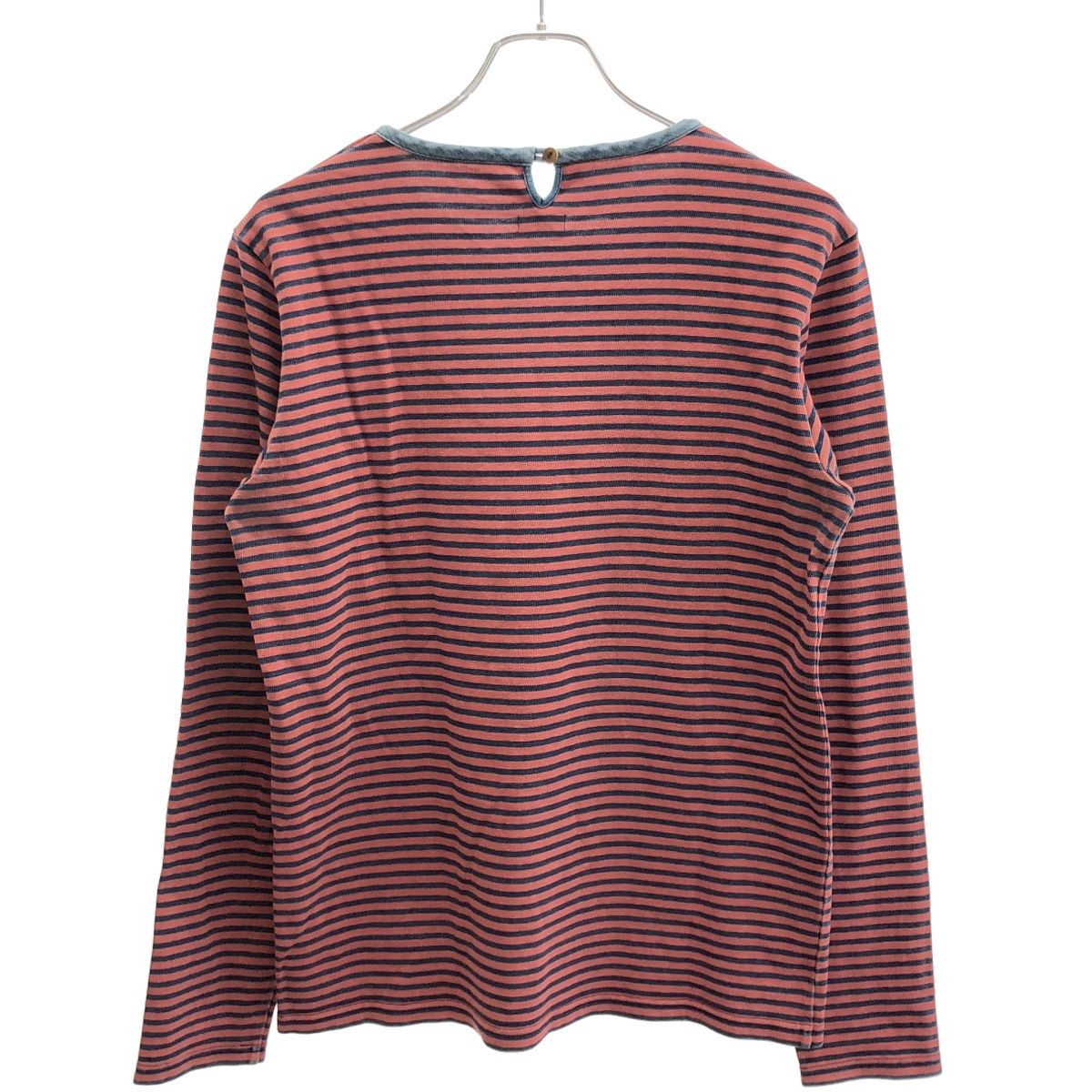 visvim ビズビム 15AW MID BORDER TEE L/S ロングスリーブボーダーTシャツ 0115205010032 レッド 2