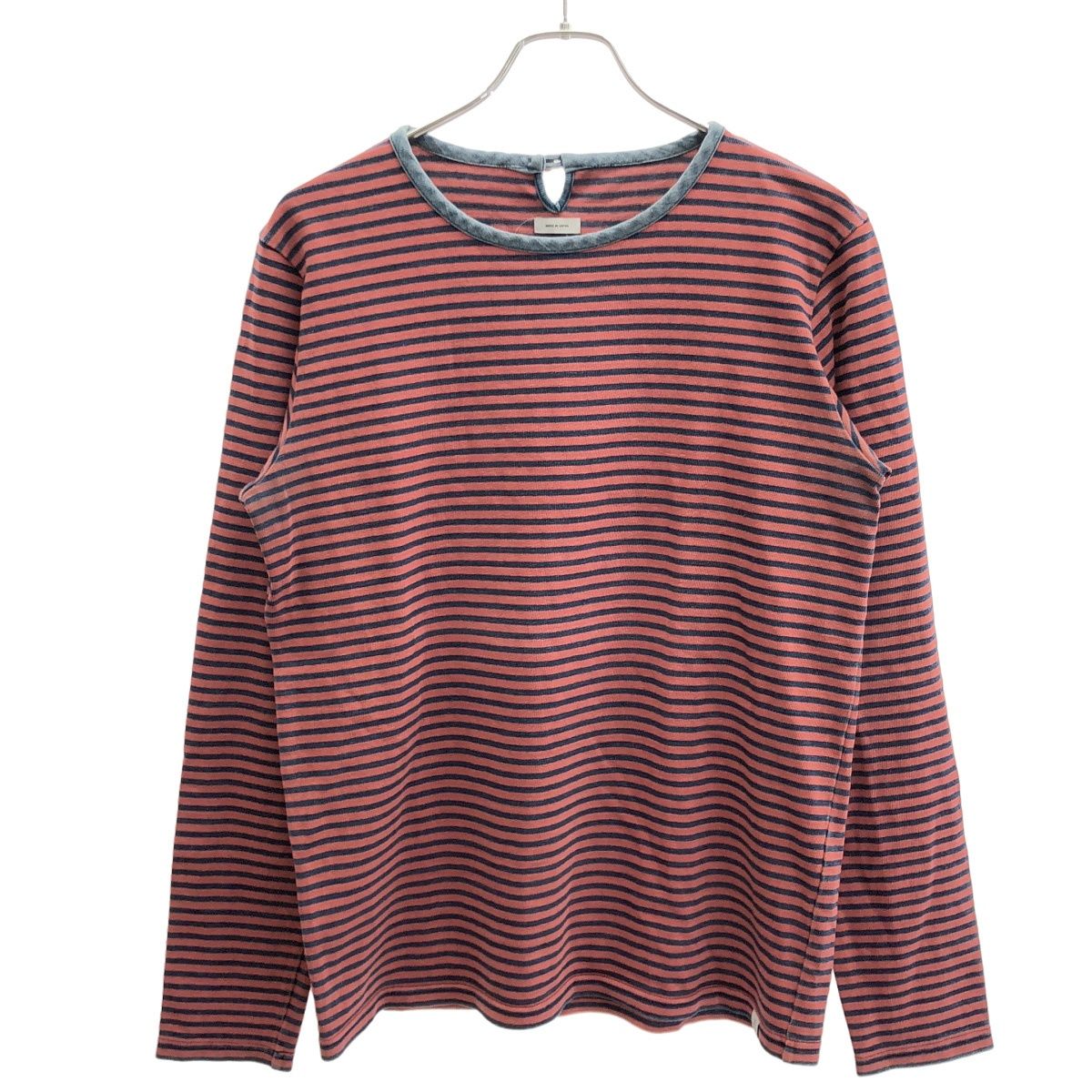 visvim ビズビム 15AW MID BORDER TEE L/S ロングスリーブボーダーTシャツ 0115205010032 レッド 2