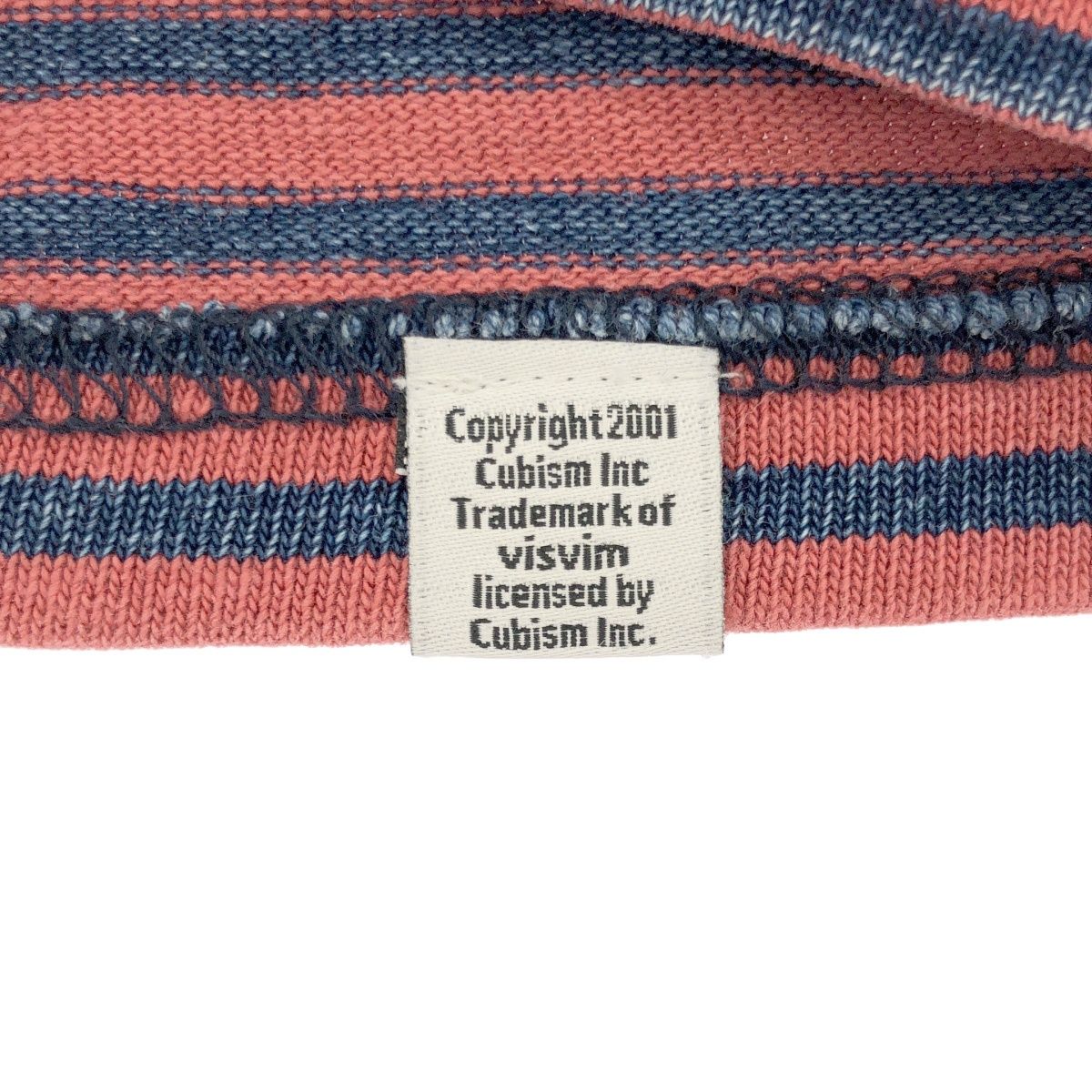visvim ビズビム 15AW MID BORDER TEE L/S ロングスリーブボーダーTシャツ 0115205010032 レッド 2