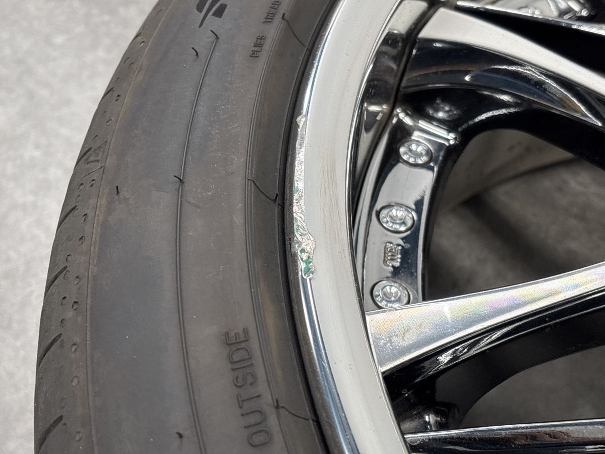 【バリ溝 程度良好】Weds Kranze Weaval 20in 8.5J +30 PCD120 AZENIS FK520L 245/40R20 BMW F25 X3 F26 X4 F01 7シリーズ アルファード