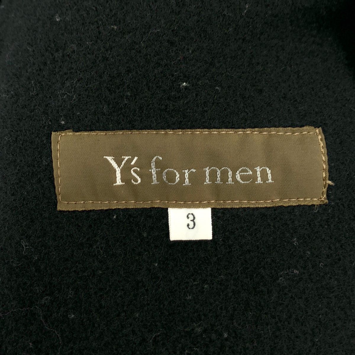 Y's for men ワイズ フォーメン ウールロングフーデッドコート