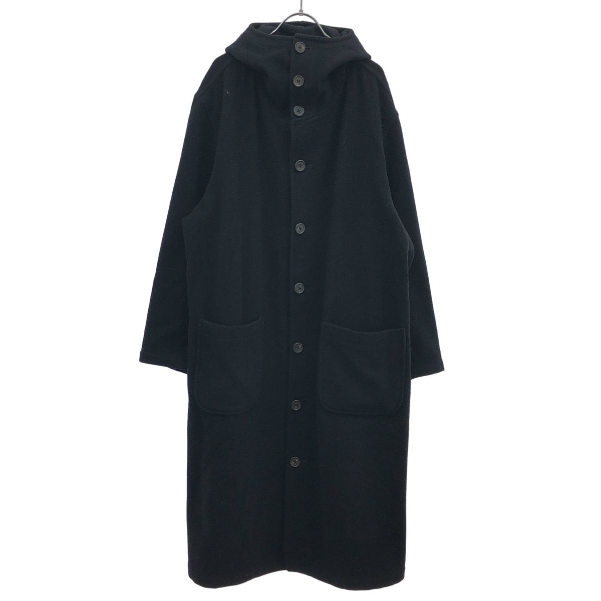 Y's for men ワイズ フォーメン ウールロングフーデッドコート