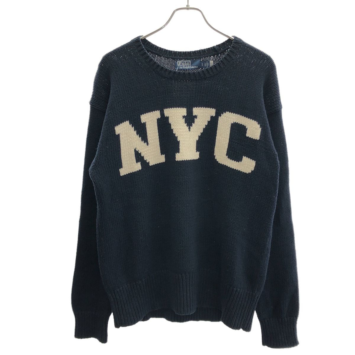 Polo by Ralph Lauren ポロ バイ ラルフ ローレン NYC クルーネックニットセーター 23SS05PT213 ネイビー S
