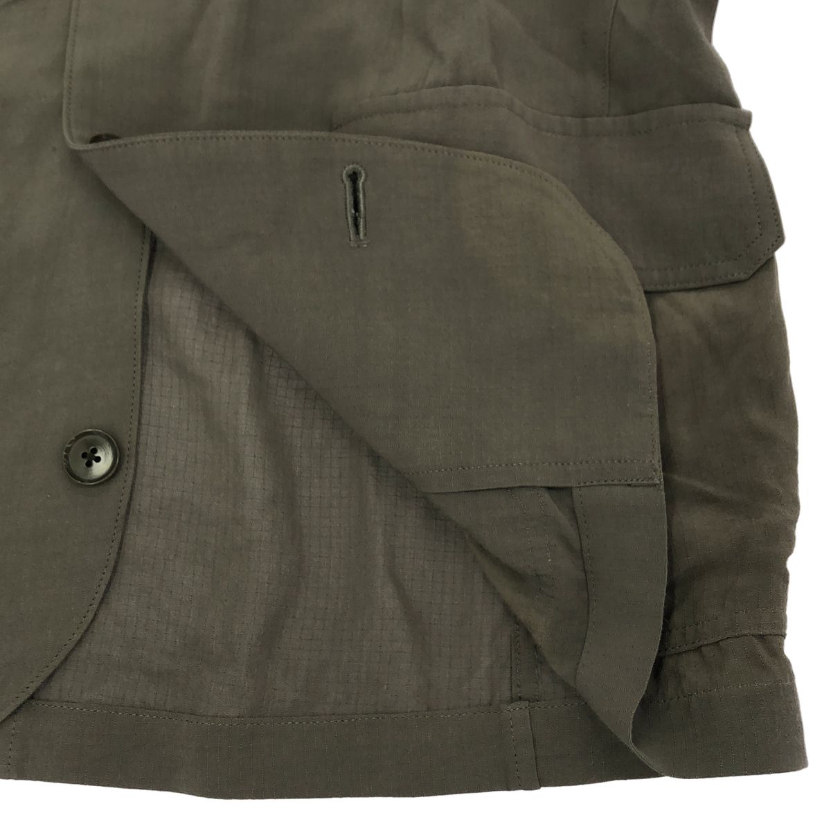 ULTERIOR アルテリア RAYON RIPSTOP MILITARY SHIRT ミリタリーシャツ