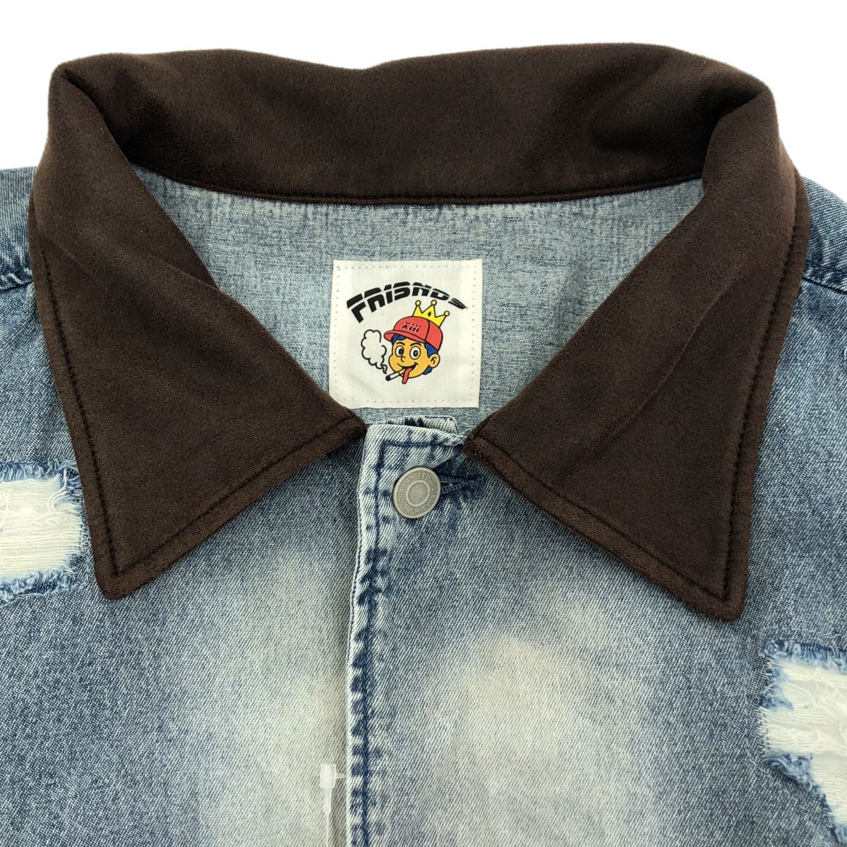 FR(13)NDS フレンズ ICE BLUE DENIM COVERALLS ダメージ加工デニム