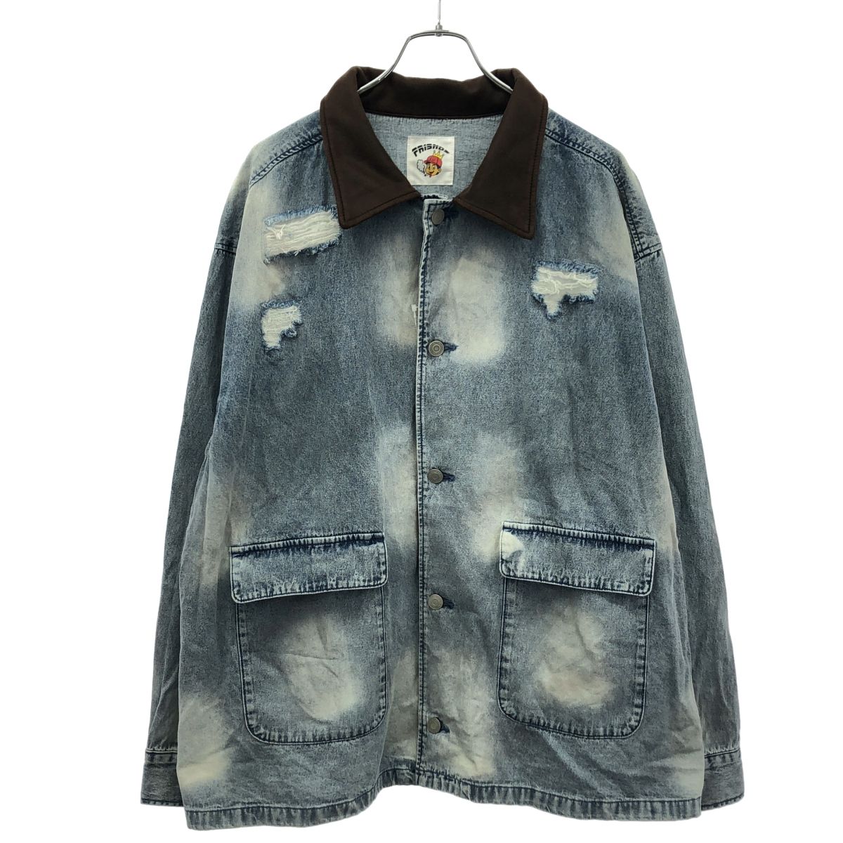 FR(13)NDS フレンズ ICE BLUE DENIM COVERALLS ダメージ加工デニム