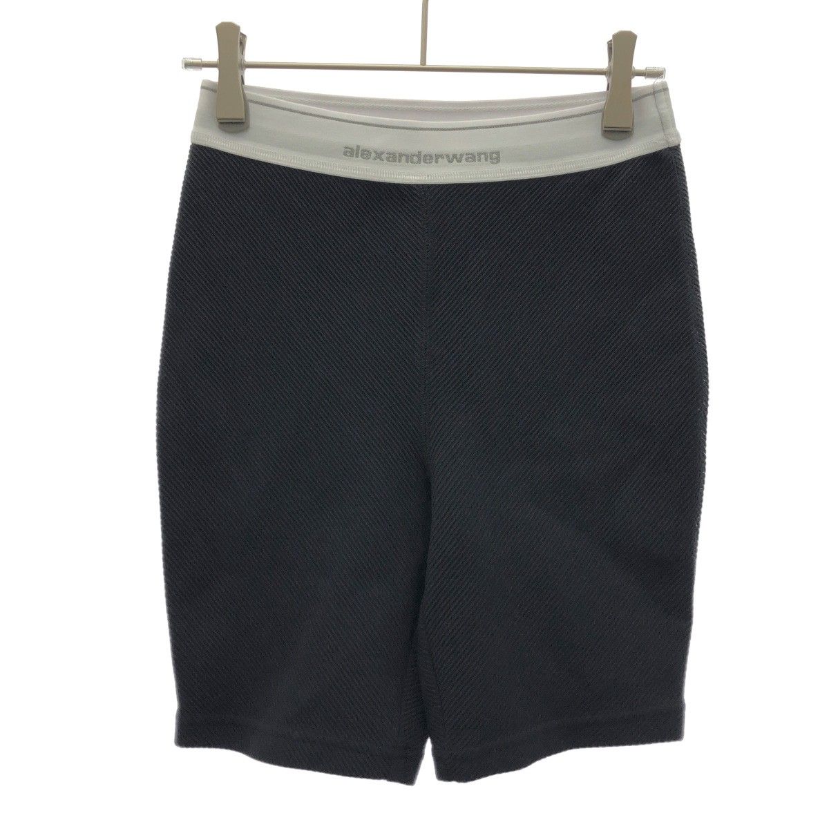 Alexander Wang ロゴバイカーショーツ XS 未使用 ALEXANDER WANG アレキサンダーワン バイカーパンツ ブラック XS