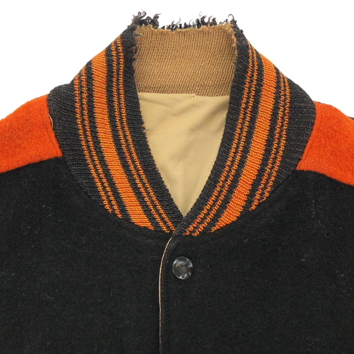 BUTWIN バトウィン 1950's リバーシブルスタジャン ブラック×ベージュ 表記なし