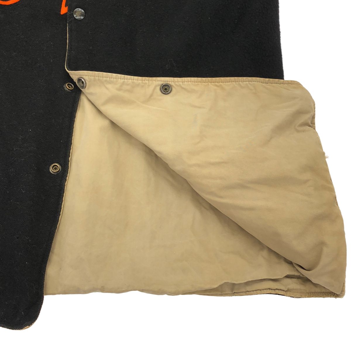 BUTWIN バトウィン 1950's リバーシブルスタジャン ブラック×ベージュ 表記なし