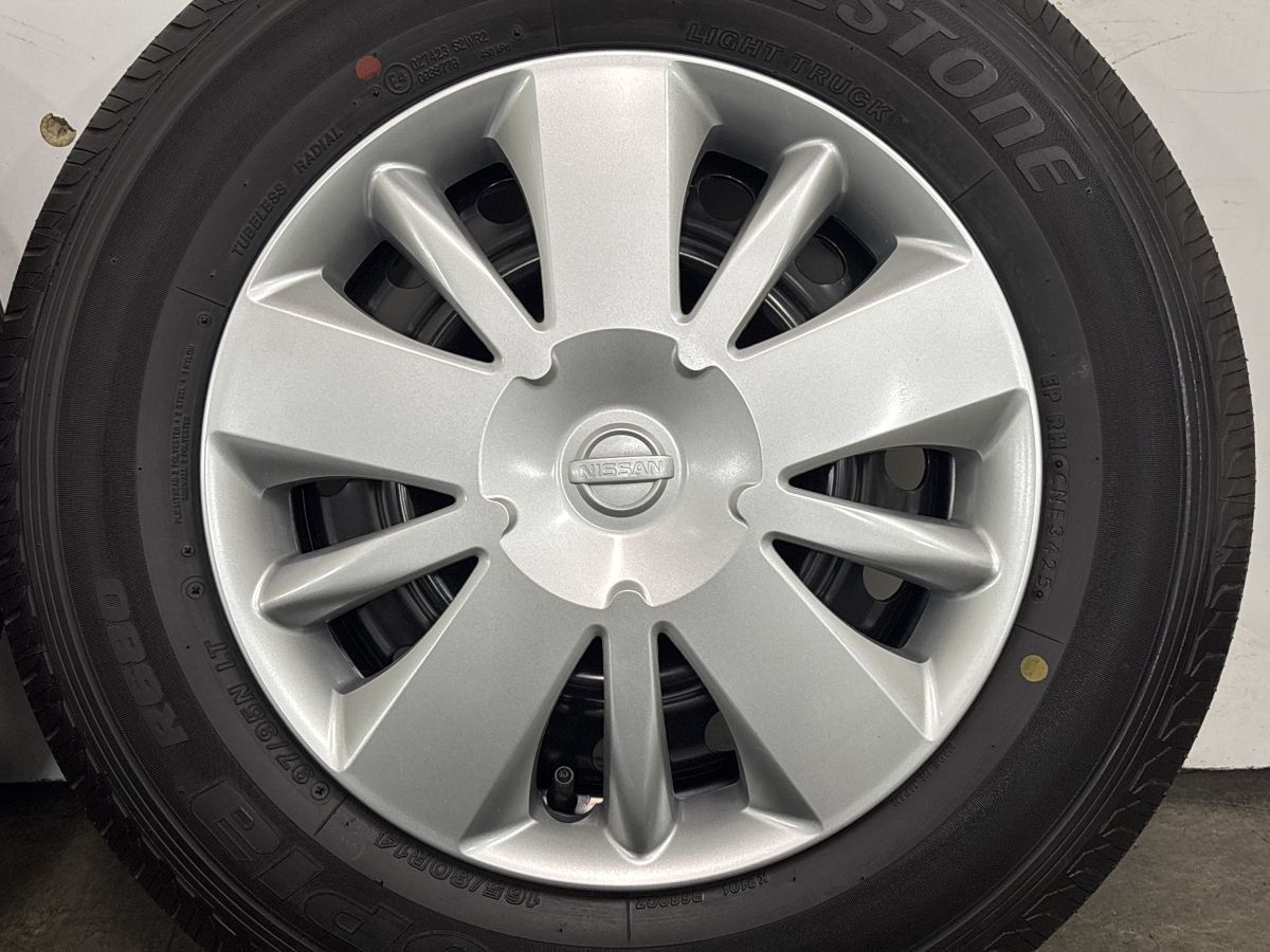 【2025年製 新車外し品】ニッサン NV200 バネット 2WD 純正 14in 5J +45 PCD114.3 ブリヂストン エコピア R680 165/80R14 LT 即納可能