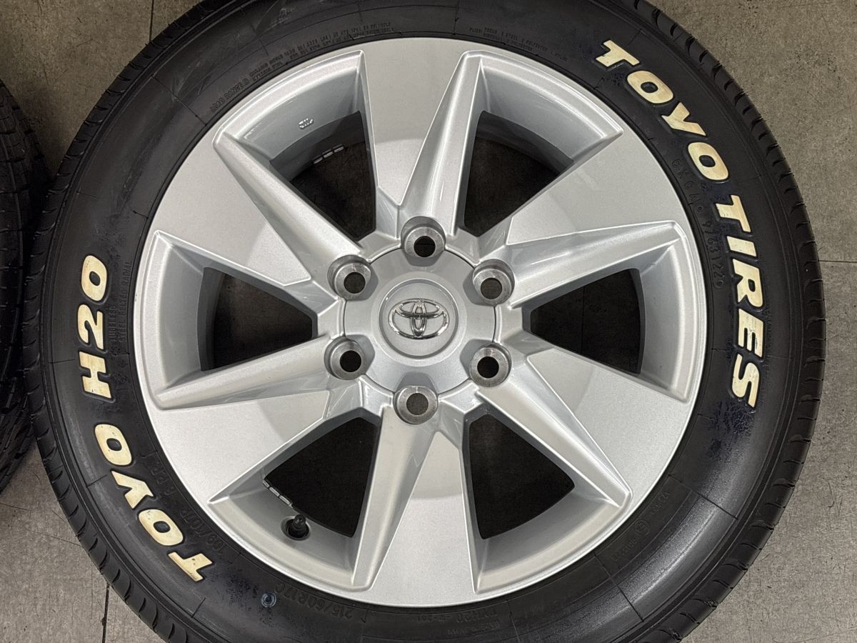 【バリ溝】トヨタ 150 ランドクルーザープラド 後期 純正 17in 7.5J +25 PCD139.7 トーヨー H20 215/60R17C ハイエース レジアスエース