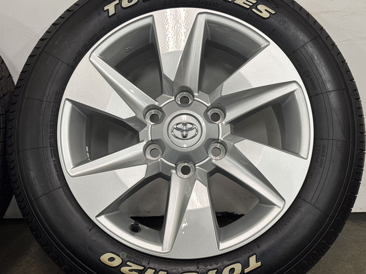 【バリ溝】トヨタ 150 ランドクルーザープラド 後期 純正 17in 7.5J +25 PCD139.7 トーヨー H20 215/60R17C ハイエース レジアスエース