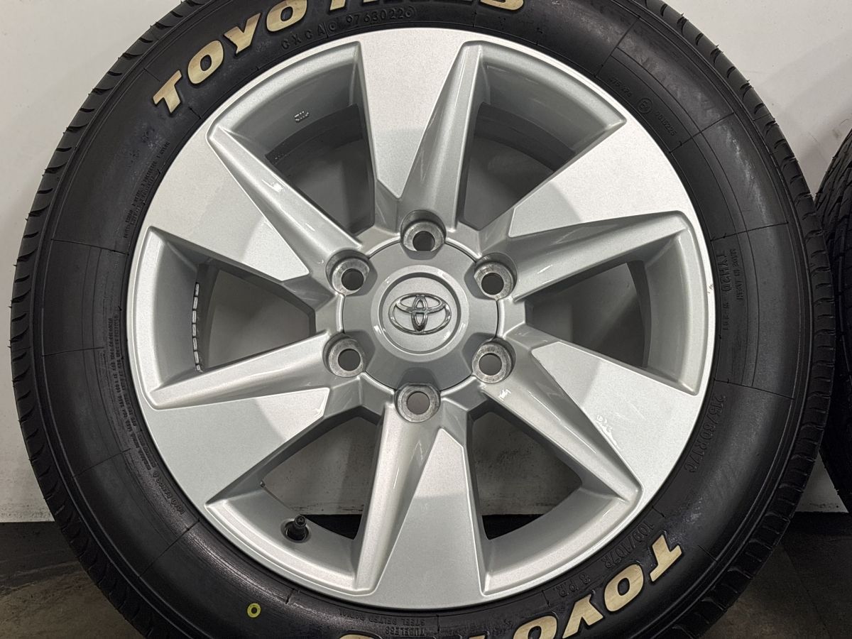 【バリ溝】トヨタ 150 ランドクルーザープラド 後期 純正 17in 7.5J +25 PCD139.7 トーヨー H20 215/60R17C ハイエース レジアスエース