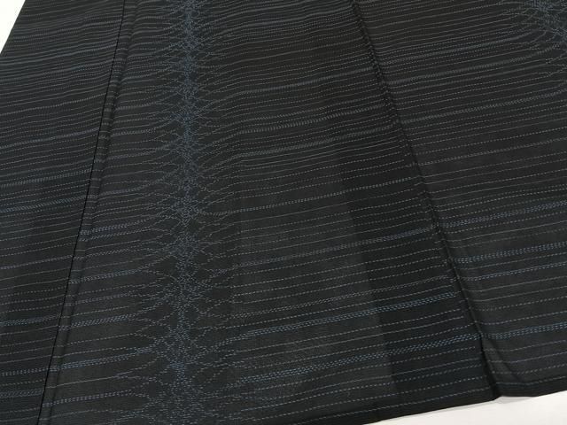 平和屋着物＊夏物　本場大島紬　夏大島　横段文　正絹　逸品　CABJ4045xi