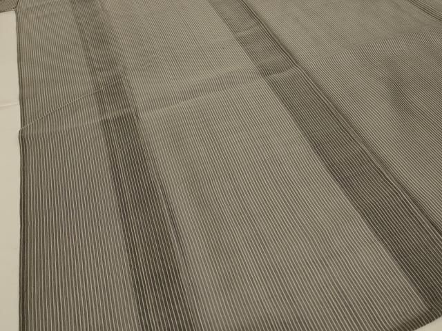 平和屋着物＊夏物　紗紬　縞　正絹　逸品　AABK2601jd