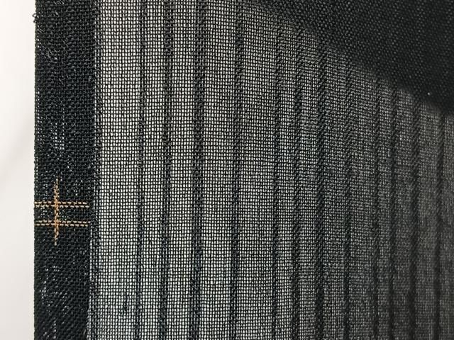 平和屋着物*夏物 紗紬 十字文様 黒地 正絹 逸品 CABJ4056xi 平和屋着物*夏物 紗紬 十字文様 黒地 正絹 逸品 CABJ4056xi