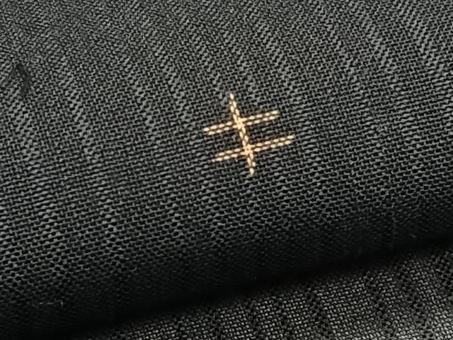 平和屋着物*夏物 紗紬 十字文様 黒地 正絹 逸品 CABJ4056xi 平和屋着物*夏物 紗紬 十字文様 黒地 正絹 逸品 CABJ4056xi