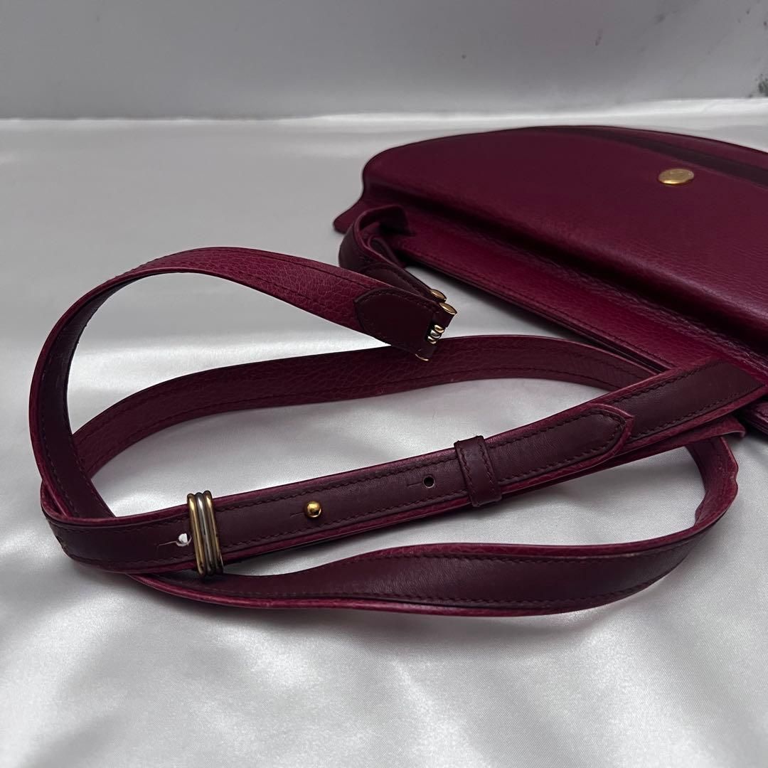 ◇美品◇カルティエ マストライン ショルダーバッグ カーフレザー シボ