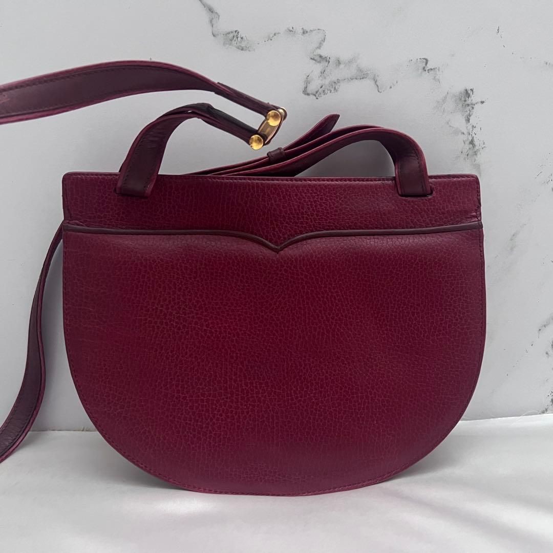 ◇美品◇カルティエ マストライン ショルダーバッグ カーフレザー シボ