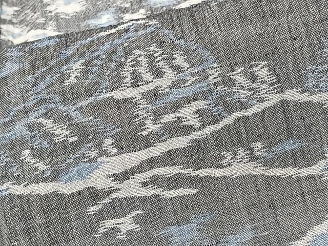 平和屋着物*夏物 本場小千谷縮 風景文 麻 逸品 CABJ4061xi 平和屋着物*夏物 本場小千谷縮 風景文 麻 逸品 CABJ4061xi