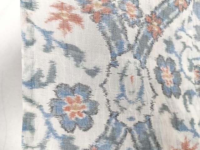 平和屋着物*夏物 本場小千谷縮 花唐草文 麻 逸品 CABJ4062xi 平和屋着物*夏物 本場小千谷縮 花唐草文 麻 逸品 CABJ4062xi