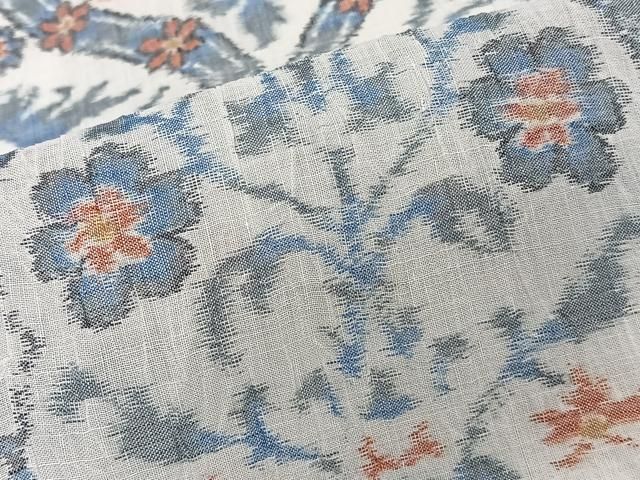 平和屋着物*夏物 本場小千谷縮 花唐草文 麻 逸品 CABJ4062xi 平和屋着物*夏物 本場小千谷縮 花唐草文 麻 逸品 CABJ4062xi
