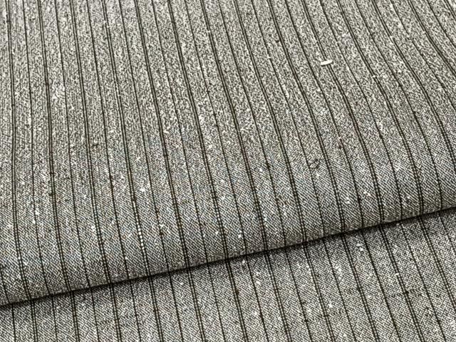 平和屋着物＊夏物　紗紬　縞　正絹　逸品　CABJ4065xi