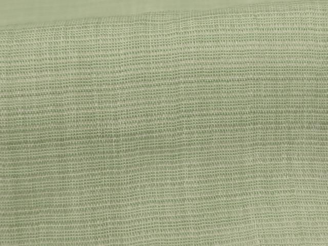 平和屋着物＊夏物　上布　若芽色　くるり　麻　逸品　AABK2620jd