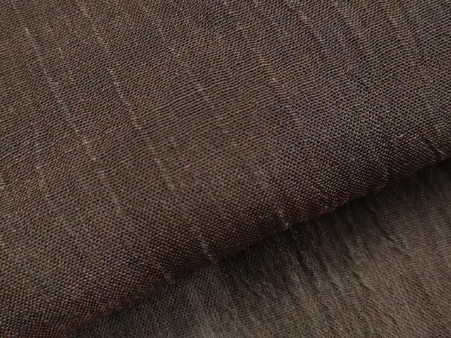 平和屋着物*夏物 本場小千谷ちぢみ 赤墨色 麻 逸品 AABK2802st 平和屋着物*夏物 本場小千谷ちぢみ 赤墨色 麻 逸品 AABK2802st