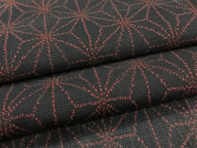 平和屋着物＊夏物　紗紬　麻の葉文　正絹　逸品　CABJ4090xi