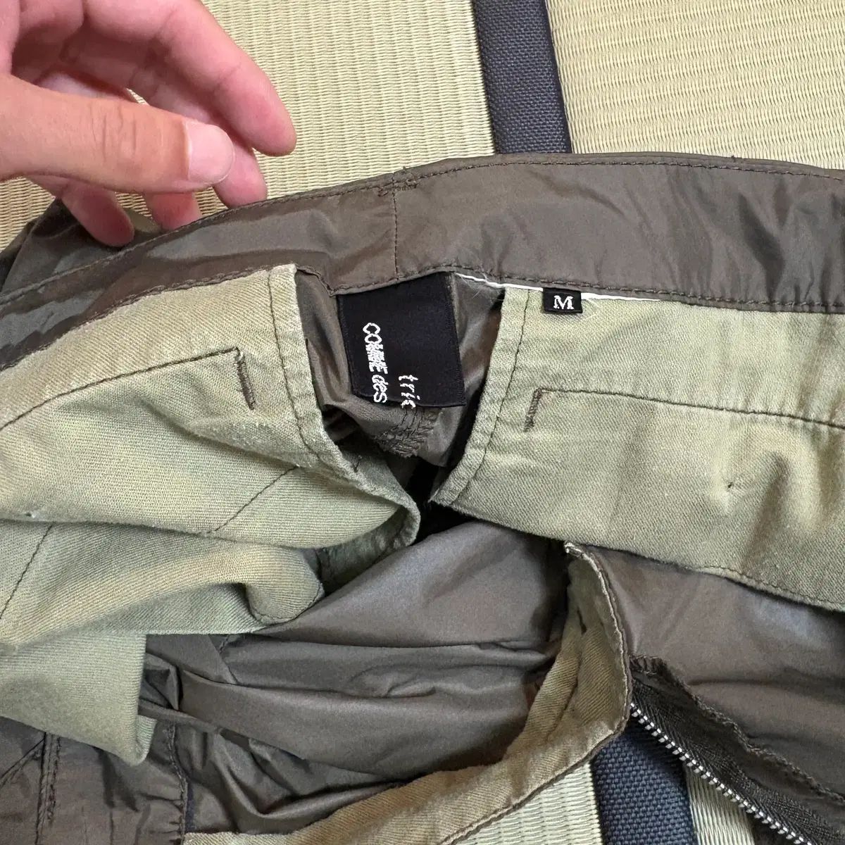 COMME des GARCONS ナイロン クロップド パンツ
