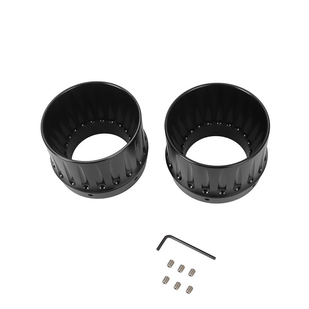 / MOTORCYCLE 4.4インチ SLIP ON EXHAUST MUFFLERS TIPS END CAPS HARLEY TOURING CVO STREET ELECTRA GLIDE ROAD KING FLHR