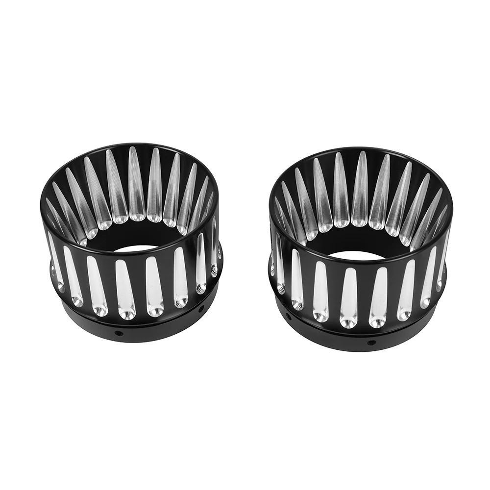/ MOTORCYCLE 4.4インチ SLIP ON EXHAUST MUFFLERS TIPS END CAPS HARLEY TOURING CVO STREET ELECTRA GLIDE ROAD KING FLHR