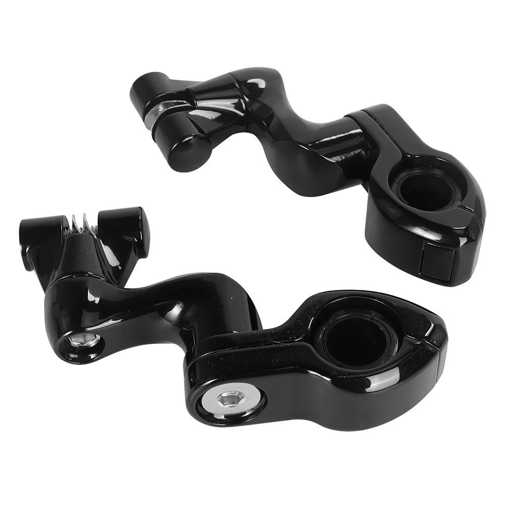 1 PAIR / MOTORCYCLE HIGHWAY FOOT PEG MOUNTS WITH 7/8インチ MAGNUM CLAMPS HARLEY TOURING