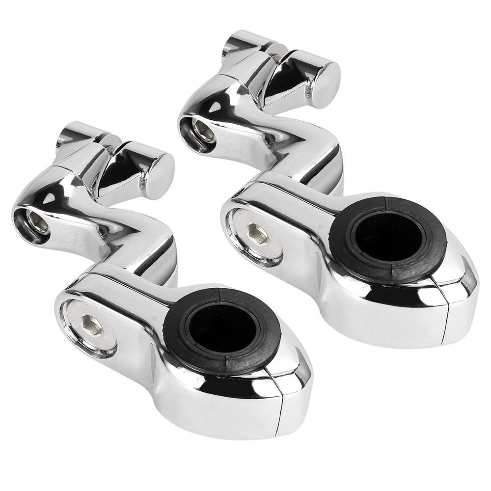 1 PAIR / MOTORCYCLE HIGHWAY FOOT PEG MOUNTS WITH 7/8インチ MAGNUM CLAMPS HARLEY TOURING