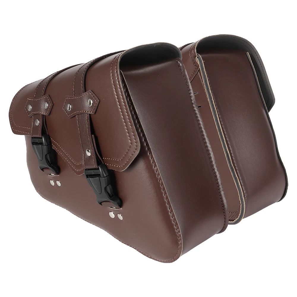 / BROWN MOTORCYCLE SADDLEBAG STORAGE TOOL POUCH LEFT SIDE SADDLE BAG HARLEY KAWASAKI HONDA CAFE RACER / BROWN MOTORCYCLE SADDLEBAG STORAGE TOOL POUCH LEFT SIDE SADDLE BAG HARLEY KAWASAKI HONDA CAFE RACER