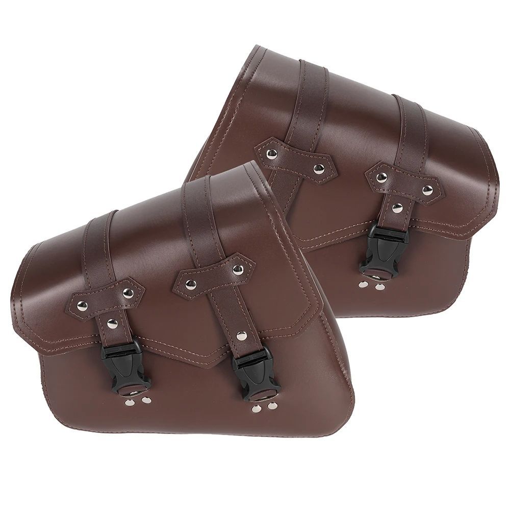/ BROWN MOTORCYCLE SADDLEBAG STORAGE TOOL POUCH LEFT SIDE SADDLE BAG HARLEY KAWASAKI HONDA CAFE RACER / BROWN MOTORCYCLE SADDLEBAG STORAGE TOOL POUCH LEFT SIDE SADDLE BAG HARLEY KAWASAKI HONDA CAFE RACER