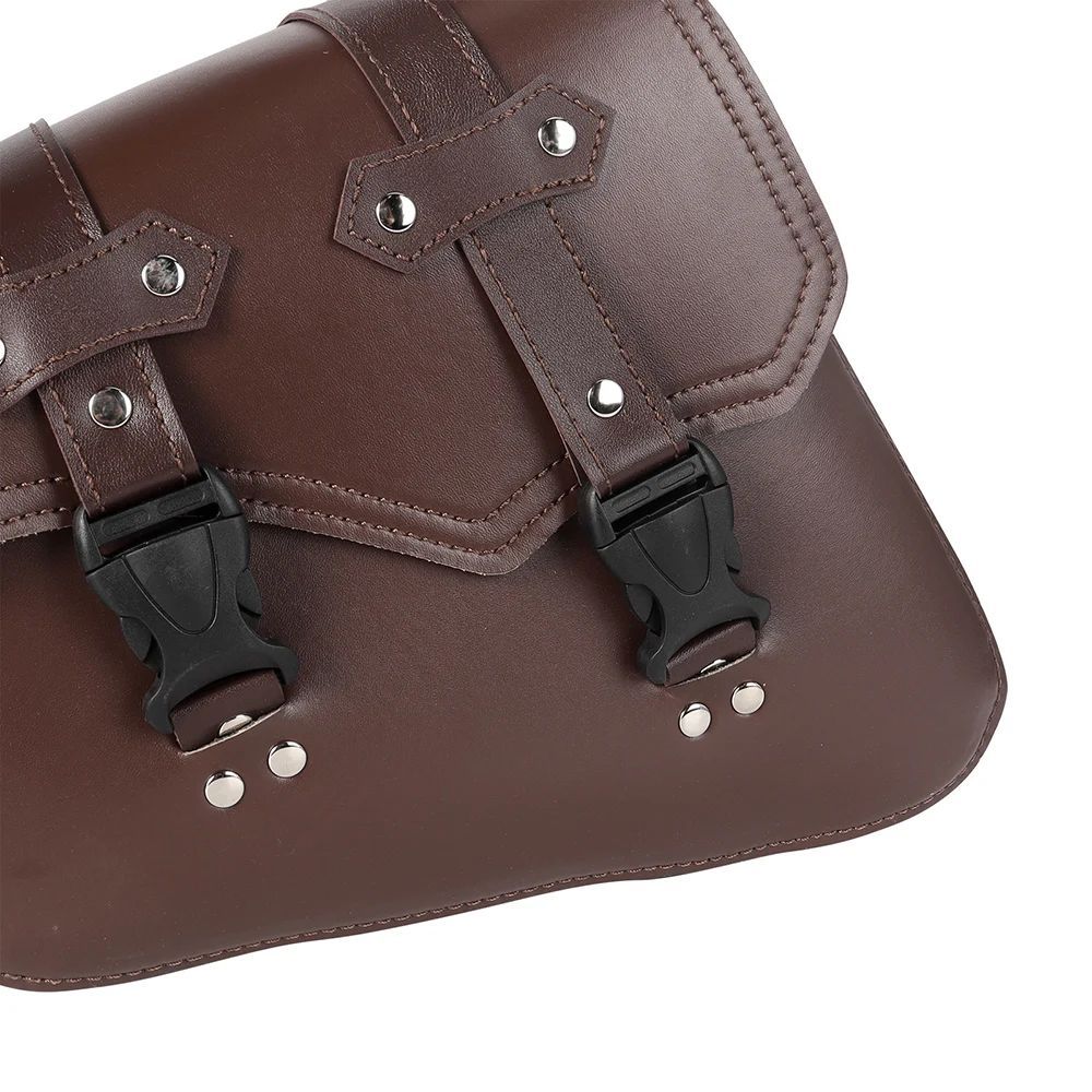 / BROWN MOTORCYCLE SADDLEBAG STORAGE TOOL POUCH LEFT SIDE SADDLE BAG HARLEY KAWASAKI HONDA CAFE RACER / BROWN MOTORCYCLE SADDLEBAG STORAGE TOOL POUCH LEFT SIDE SADDLE BAG HARLEY KAWASAKI HONDA CAFE RACER