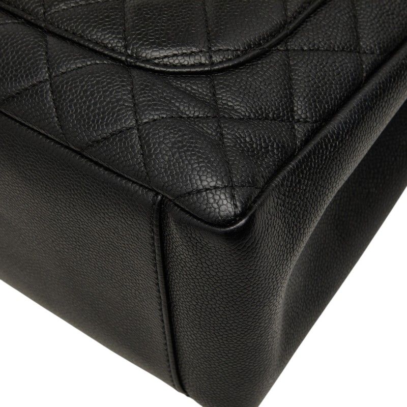 シャネル ココマーク マトラッセ GST チェーン トートバッグ ショルダーバッグ ブラック キャビアスキン レディース CHANEL【230-77166】